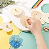 Wooden Spinning Tops WOOD-WH0027-66-5