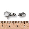 316 Stainless Steel Lobster Claw Clasps Sets STAS-D303-10AS-01-3