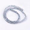 Electroplate Glass Faceted Rondelle Beads Strands EGLA-D020-3x2mm-18-2