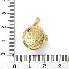 Brass Enamel Locket Pendants X-KK-F912-05B-G-4