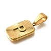 304 Stainless Steel Pendants STAS-S161-01P-G-2