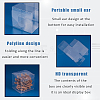 Transparent Plastic PET Box Gift Packaging CON-WH0052-6x6cm-3