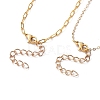 Paperclip Chains & Cable Chains Necklace Sets X-NJEW-JN02836-4