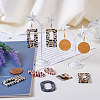 DIY Geometric Acrylic Dangle Earrings Making Kit DIY-TA0009-28-7
