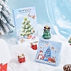 48Pcs 4 Styles Christmas Plastic Cabochons FIND-SC0011-29-6