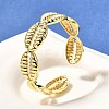 Brass Cuff Bangles for Women BJEW-U018-02G-1
