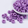 Opaque Acrylic European Beads X-PL338-7-2