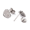 Non-Tarnish 304 Stainless Steel Stud Earring Findings STAS-I183-08A-P-3