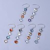 Electroplate Glass Dangle Earrings EJEW-JE03089-M-1