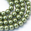 Baking Paint Glass Pearl Bead Strands HY-Q003-3mm-49-1