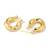 Rack Plating Brass Hoop Earrings EJEW-B062-28G-2