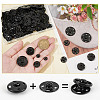 4 Styles Alloy & Brass Buttons BUTT-PH0001-33B-3