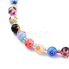 Handmade Millefiori Glass Beads Anklets AJEW-AN00341-01-2