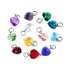 Faceted Transparent Glass Charms GLAA-T024-04-1