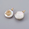 Natural Cultured Freshwater Pearl Pendants PEAR-F008-30G-D-2