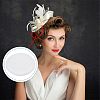 Linen Cloth Mini Hat Fascinator Base AJEW-WH0472-72B-5