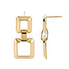 304 Stainless Steel Double Rectangle Dangle Stud Earrings for Women EJEW-N016-018LG-3