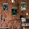 Vintage Metal Tin Sign AJEW-WH0189-074-6