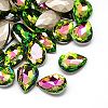 Glass Pointed Back Rhinestone Cabochons RGLA-A008-13x18mm-M-2