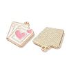 Alloy Enamel Pendants ENAM-O001-11N-G-2