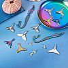 18Pcs 9 Style Eco-Friendly Brass and 304 Stainless Steel Charms FIND-SZ0002-07-5