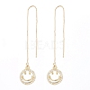 Brass Stud Earrings EJEW-JE04446-5