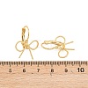 Bowknot Brass Leverback Earrings EJEW-A150-04A-G-5