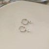 925 Sterling Silver Hoop Earrings EJEW-BB43760-A-3