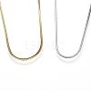 304 Stainless Steel Snake Chain Necklaces NJEW-D285-36-1