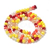 Glass Beads Strands EGLA-A034-M4mm-01-2
