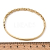 304 Stainless Steel Crystal Rhinestone Flower Hinged Cuff Bangles for Women SA-CBA61B8-12G-5