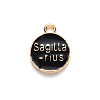 Alloy Enamel Pendants X-ENAM-S124-01B-08F-3