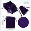 Velvet Jewelry Drawstring Gift Bags ABAG-BBC0001-10B-04-2
