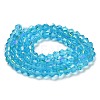 Transparent Electroplate Glass Beads Strands LS-GLAA-F029-4mm-D19-2