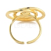Rack Plating Brass Open Cuff Ring Settings KK-Z071-30G-3