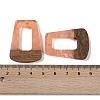 Resin & Wood Pendants WOOD-F015-11B-3