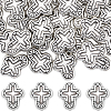 50Pcs Tibetan Style Alloy Beads FIND-SC0021-24-1