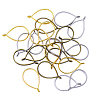 Rack Plating Alloy Drop Open Back Bezel Pendants PALLOY-CJ0001-24-FF-4