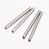 Tarnish Resistant 304 Stainless Steel Tube Beads STAS-P100-05P-1