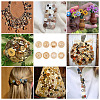 200Pcs 8 Styles Wood Buttons BUTT-TA0001-34-9