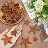 48Pcs 4 Styles Iron Pendants IFIN-GF0001-40-3