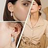 Enamel Arch Hoop Earrings JE1109C-7