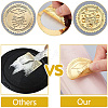 34 Sheets Self Adhesive Gold Foil Embossed Stickers DIY-WH0509-056-3