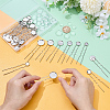 30Pcs 6 Styles Iron Hair Fork Findings IFIN-UN0001-27-4
