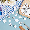   64Pcs 4 Style Cloth Shank Buttons BUTT-PH0001-26B-5