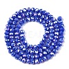 Electroplate Glass Beads Strands EGLA-A044-P4mm-B32-3