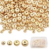 400Pcs 4 Styles CCB Plastic Spacer Beads CCB-YW0001-43G-1