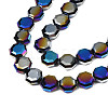 Electroplate Glass Beads Strands EGLA-N002-27-G03-3