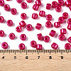 Baking Paint Pearlized Glass Seed Beads SEED-T008-03O-5