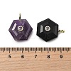 Natural Mixed Stone Pendants G-P588-02G-A-3